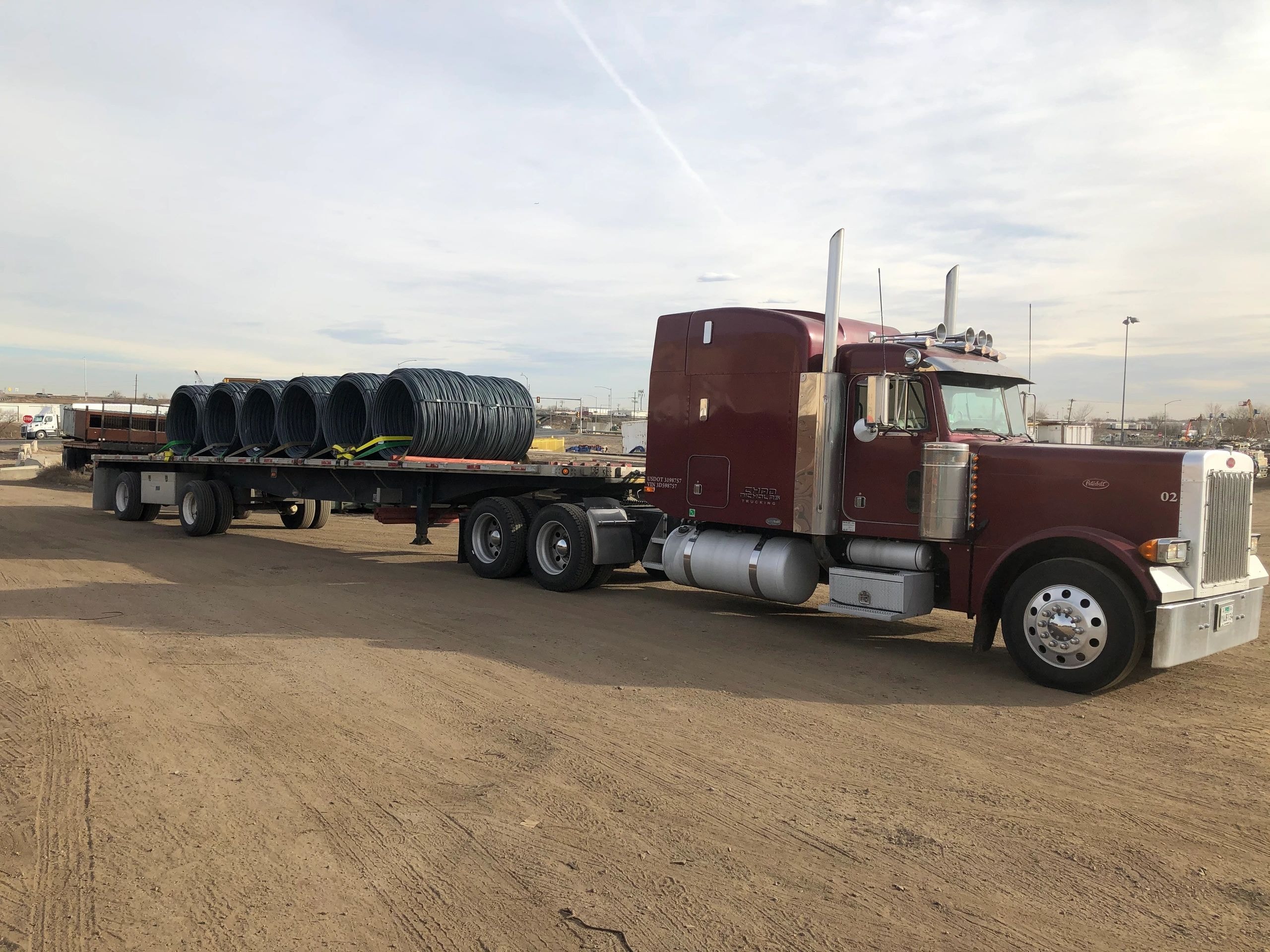Chad Nicholas Trucking hauling freight