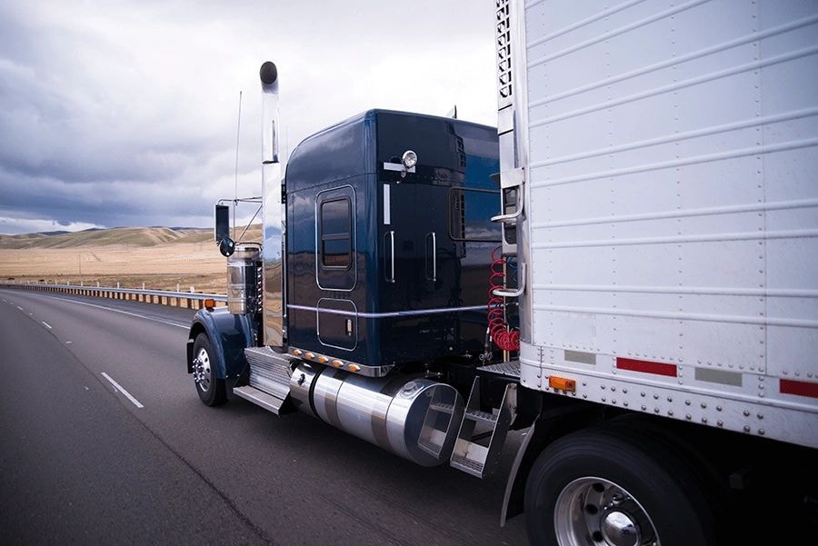 Chad Nicholas Trucking on the road